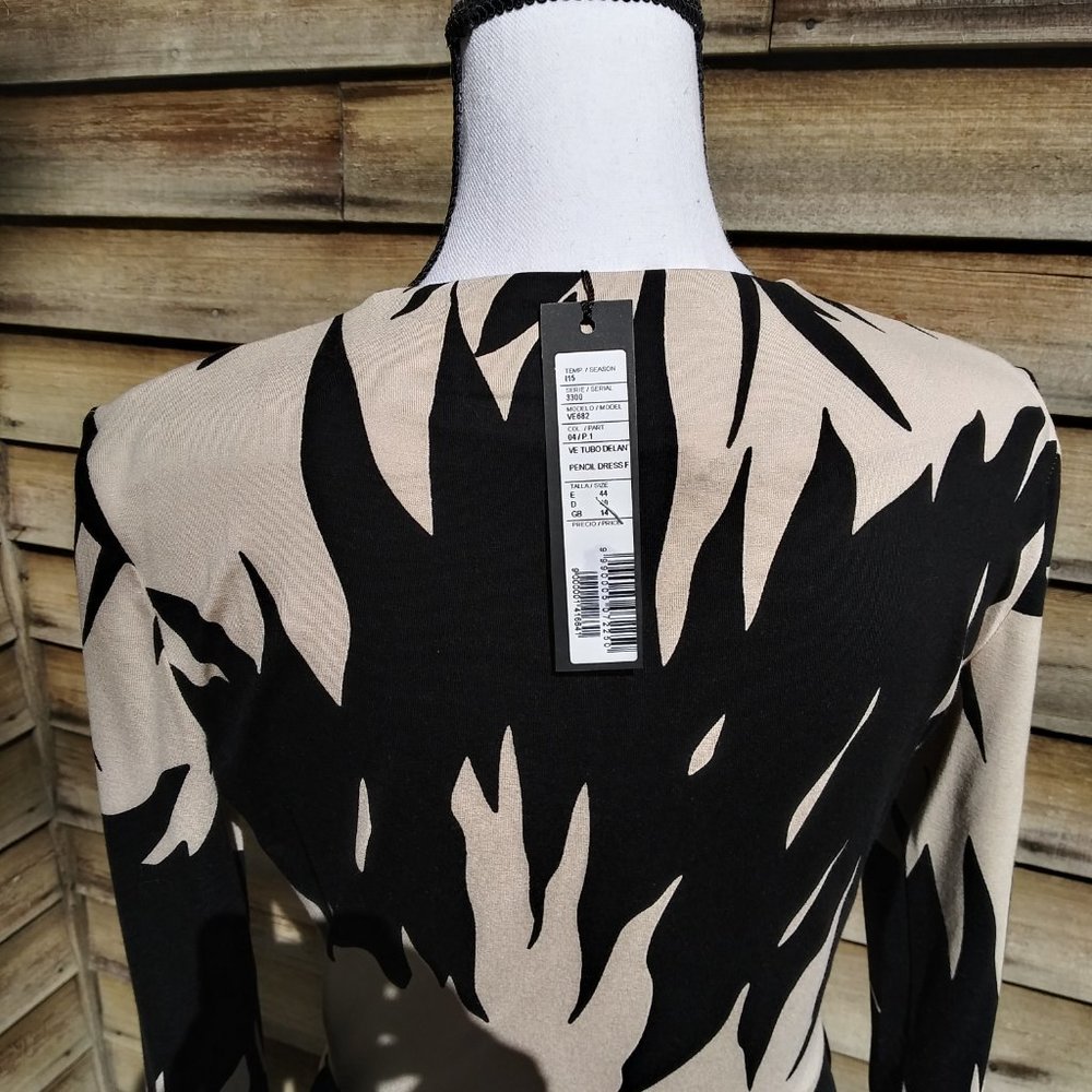 Isabel de Pedro graphic pencil dress - US size 10 NWT